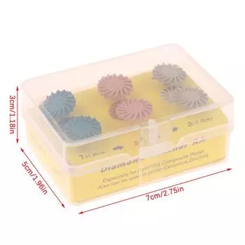 6 шт. стоматологический полировальный смоляной набор для композитной керамики циркониевой резины полировальная щетка стоматологические дисковые колесные инструменты