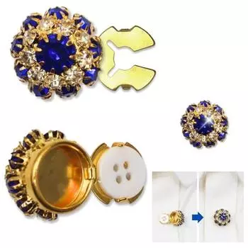 6 шт. Стразы накладки на пуговицы съемные зажимы для пуговиц рубашки ювелирные изделия с плоскогубцами пресс платье костюм смокинг рубашка аксессуары