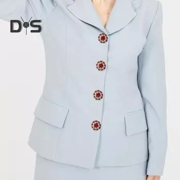 6 шт. Стразы накладки на пуговицы съемные зажимы для пуговиц рубашки ювелирные изделия с плоскогубцами пресс платье костюм смокинг рубашка аксессуары розовый