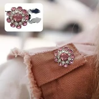 6 шт. Стразы накладки на пуговицы съемные зажимы для пуговиц рубашки ювелирные изделия с плоскогубцами пресс платье костюм смокинг рубашка аксессуары красный