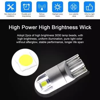 6 шт. супер яркая светодиодная лампа, белая линза с дальним фокусом 6000k