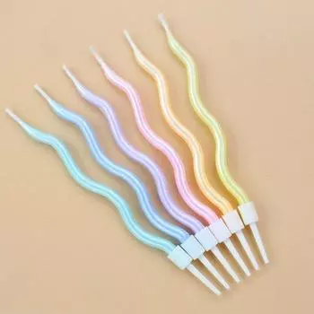 6 шт. сюрприз день рождения цветные свечи домашний декор эстетические свечи свадебные центральные украшения праздничные принадлежности декоративные свечи