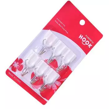 6 шт. свадебный настенный крючок липкие настенные крючки вешалка пальто ключи полотенце кухня офис домашний декор