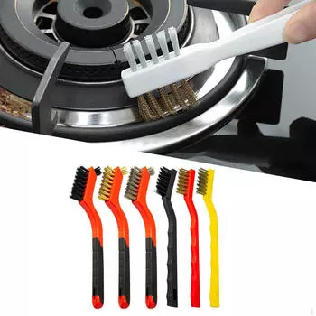 6 шт. сверхпрочных изогнутых щеток для удаления царапин, набор проволочных щеток, очистка от сварочного шлака,