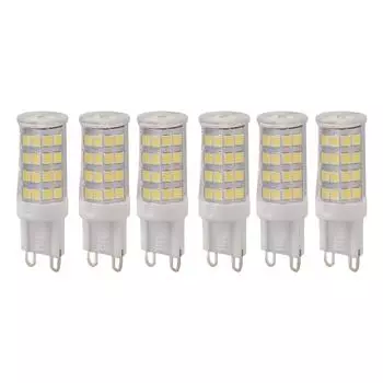 6 шт. светодиодная кукурузная лампочка 6000K 5W G9 нерегулируемая декоративная потолочная лампа-кукуруза для домашнего гаража