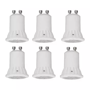 6 шт. светодиодных лампочек MR11, керамика, 4 Вт, 360 лм, без УФ-излучения, угол луча 120 градусов, держатель GU10, домашнее освещение