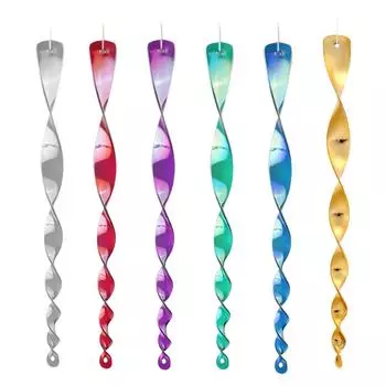 6 шт. светоотражающий вращающийся пластиковый колокольчик для отпугивания птиц, безопасный колокольчик для отпугивания птиц, удобный для украшения сада синий