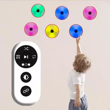 6 шт. световая лампа для тренировки реакции, система освещения для ловкости, портативная скорость