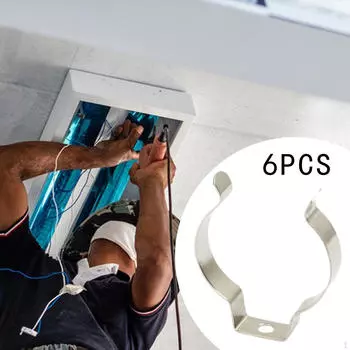 6 шт. T12 зажимной держатель сменная лампа для светодиодной люминесцентной трубки свадьба steel