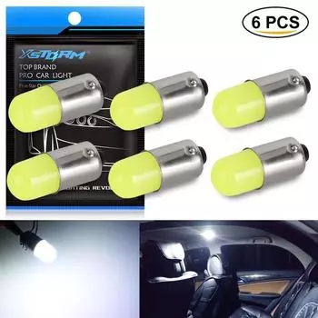 6 шт. T4W H6W светодиодные лампы BA9S T11 Canbus 3D освещение салона автомобиля авто купольная лампа для чтения номерного знака 12 В белый
