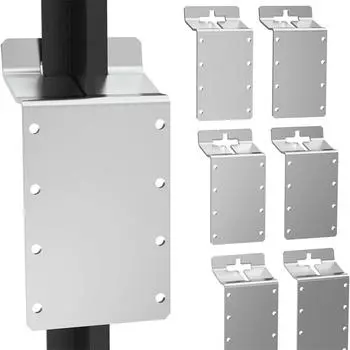 6 шт. Т-образные кронштейны, кронштейн для вешалки для забора, кронштейн для размещения знаков, крепление для камеры следа, кормушка для птичьего домика, почтовый ящик