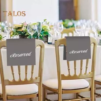 6 шт. табличек на стулья, зарезервированные церковные скамьи, таблички с напечатанными словами, для свадеб, мероприятий, вечеринок, праздников, подставок, скамейки, зарезервированные, подвесные темно-синий