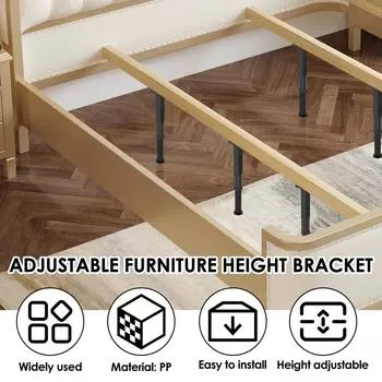 6 шт. телескопическая опорная ножка для балки кровати 20-37 см, регулируемая ножка для мебели, прочные опорные ножки для кровати, дивана, стула, стола