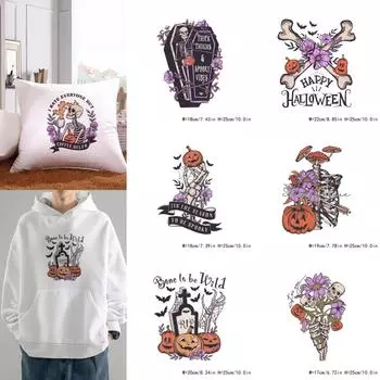 6 шт., термонаклейка DTF для переноса на пленку, самодельные изображения/текст/логотип, персонализированный дизайн для одежды с термонаклейкой