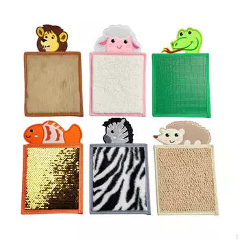 6 шт. текстурированных сенсорных панелей для стен, обучающие коврики в ассортименте для