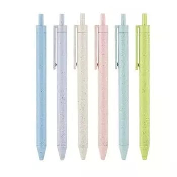 6 шт. тип 1,0 мм гелевые ручки, шариковые ручки для офисной подписи, школьные канцелярские принадлежности