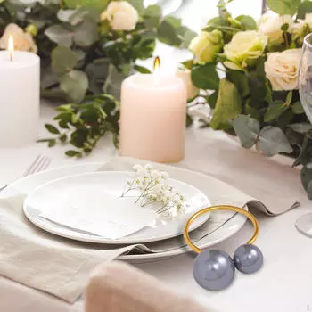 6 шт. тканевые держатели для салфеток, пряжки для салфеток, ленты из сплава для семьи