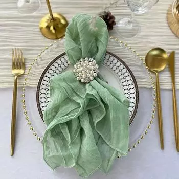 6 шт. тканевых салфеток, марлевые салфетки, мягкие салфетки для ужина в стиле бохо, деревенские мятые салфетки из сырной ткани оптом для декора свадебной вечеринки бордовый