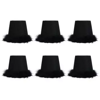 6 шт. тканевый абажур инновационная люстра с перьями подвесной светильник чехол аксессуар зеленый