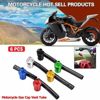 6 шт. топливный шланг для вентиляции бензобака для мотоцикла, квадроцикла, прочный, простой в обслуживании, прочный и долговечный
