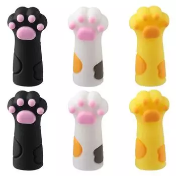 6 шт., топперы для карандашей в виде кошачьей лапы, каваи, удлинитель для карандашей, удлиненный карандаш для письма, эскиз