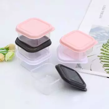 6 шт. трехцветный ящик для хранения закусок в виде конфет и орехов, настольный квадратный мини-коробка для хранения кухонных специй, коробка для джема