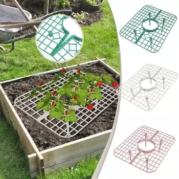 6 шт. трехмерная рамка для выращивания клубники, подставка для растений, стойка для выращивания клубники, опоры для клеток для сада One Size зелёный