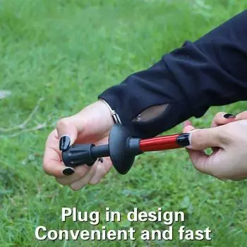 6 шт. треккинговые палки для скандинавской ходьбы трость для скалолазания сменный альпеншток для походов на открытом воздухе защитный колпачок наконечник резиновый 39MM чёрный