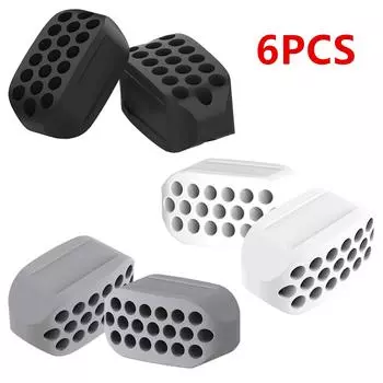 6 шт. Тренажер для челюсти для мужчин и женщин, силиконовые таблетки, тренажер для челюсти, не содержащий BPA, тренажер для линии челюсти и формирователь линии челюсти 6pcs