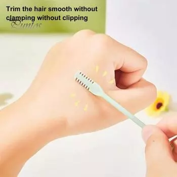 6 шт. триммеры для волос в носу 2 в 1 из нержавеющей стали с двойной головкой, двусторонняя вращающаяся на 360 градусов машинка для стрижки волос в носу Портативный ручной инструмент для удаления волос в носу 6pcs