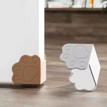 6 шт., угловая защита двери, мультяшная форма, высокая прочность, силиконовая, универсальная, дверная угловая защита, мебельные бамперы для дома кофейный