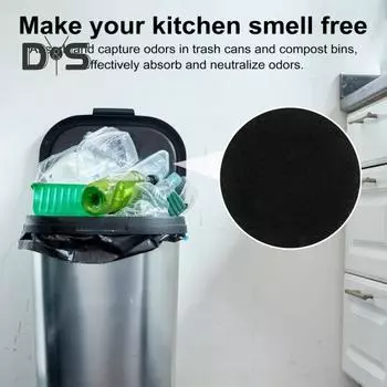 6 шт. угольных фильтров для компостного ведра 6,7-дюймовые круглые компостные фильтры с длительным сроком службы, устранение запаха, сменные фильтры с активированным углем Главная Round