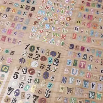 6 шт. Украшения Фотоальбом Наклейка Дневник Декоративные наклейки Английский алфавит Цифры Самодельные наклейки Декоративные наклейки своими руками