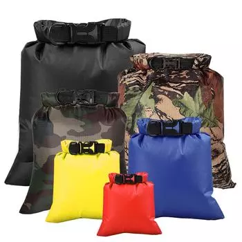6 шт. уличная водонепроницаемая сумка для сухого мешка для дрейфа, катания на лодках, плавающего каякинга на пляже 6pcs разноцветный