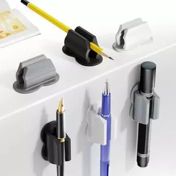 6 шт. улучшенные держатели для ручек, самоклеящиеся, прочный клей, легко установить, зажимы для карандашей, держатели для ручек, настольный органайзер, аксессуары 6pcs