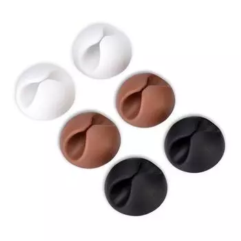 6 шт. универсальных офисных зажимов для кабеля, настольный держатель для кабеля, органайзер для кабеля