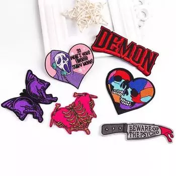 6 шт./упак. Патчи с утюгом для одежды Термоклеевые нашивки