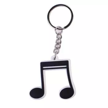 6 шт./упак. ПВХ кольцо брелок DIY товары для дня рождения винтажные выпускные музыкальные украшения для вечеринок ретро ноты музыкальные сувениры