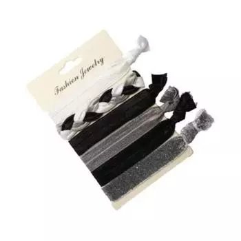 6 шт./упак. Резинки для волос, держатели для хвостика, твист-ленты для йоги, эластичные резинки, аксессуары для волос, эластичные браслеты, металлические цветные резинки для волос