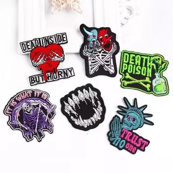 6 шт./упак. термозаплаты для курток, железные заплатки для одежды