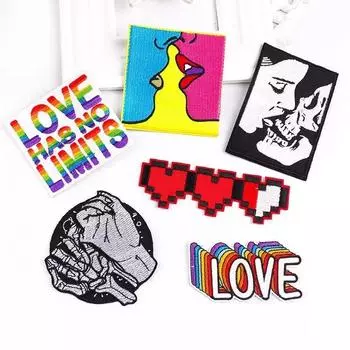 6 шт./упак. заплатка для одежды для курток, железные нашивки для одежды