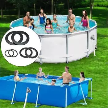 6 шт., уплотнительное кольцо для бассейна, профессиональная замена, круглый плунжерный клапан для бассейна, уплотнительное кольцо, резиновая прокладка