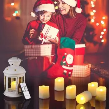 6 шт USB перезаряжаемые чайные свечи таймер пульт дистанционного управления светодиодные свечи пластиковые беспламенные свечи для Рождества свадьбы дня рождения домашнего декора