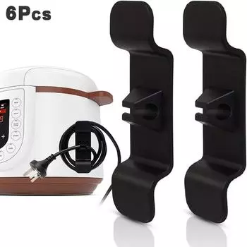 6 шт. Устройство для намотки шнура на кухне, органайзер для проводов, держатель-зажим, самоклеящаяся кофемашина, кухонная техника, намотчик, фиксированный