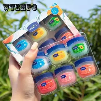 6 шт. увлажняющий бальзам для губ, увлажняющая помада, основа для макияжа, натуральные растительные средства против растрескивания, уход за губами, вазелиновый бальзам для губ