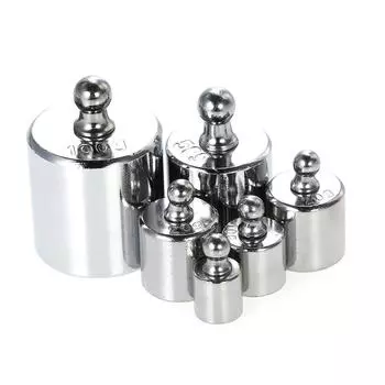 6 шт. Вес 5 г 10 г 2x20 г 50 г 100 г Набор прецизионных калибровочных гирь в граммах, всего 200 г с