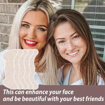 6 шт. Временные татуировки для тела, устойчивые к поту, яркие, четкие изображения, модные европейские, американские, веснушки, наклейки для вечеринки