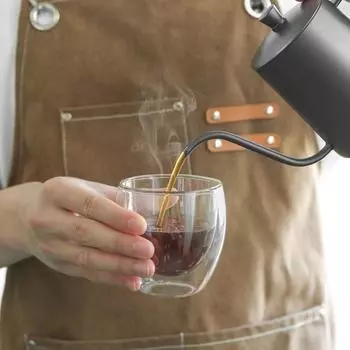 6 шт. в упаковке прозрачных стеклянных кружек для кофе с двойными стенками, 80 мл/250 мл, набор изолированных многослойных чашек для бара, чая, молока, сока, воды, эспрессо, стопок 6pcs 80ml