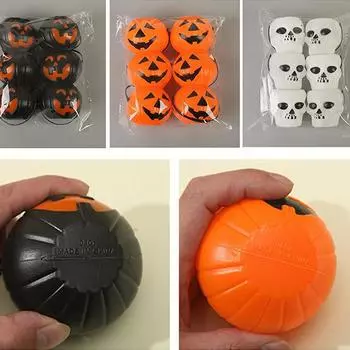 6 шт. ведерко в виде тыквы на тему Хэллоуина, переносная корзина для конфет, детское ведро для сладостей и угощений, принадлежности для украшения вечеринки на Хэллоуин