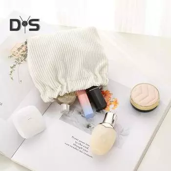 6 шт. вельветовых сумок для хранения, эластичный открывающийся карман для косметики, портативный легкий органайзер для макияжа для ежедневного использования в путешествиях 6pcs